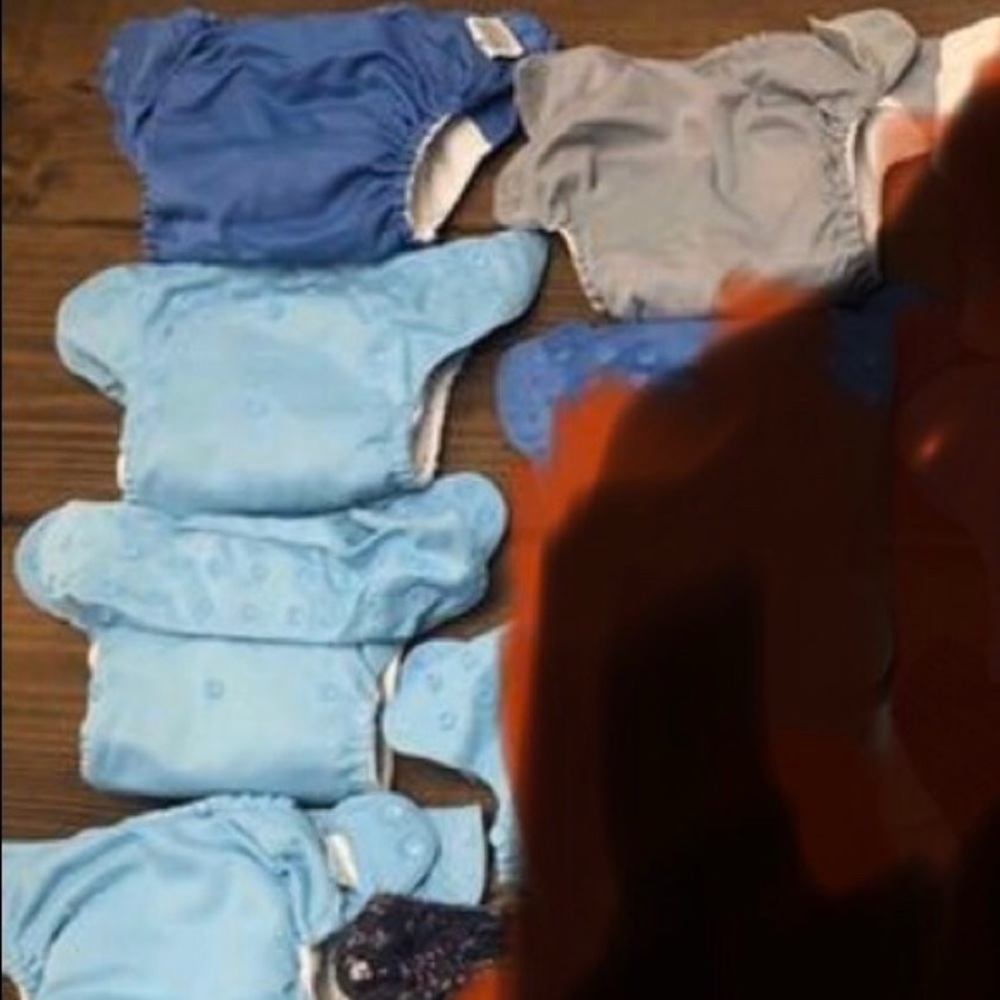 5 all-in-one Bumgenius diapers.